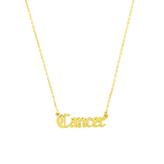 Ellison+Young - Gold Plated Cancer Zodiac Necklace