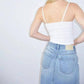 Artemis Vintage - Women's Denim Midi Side Slit Skirt