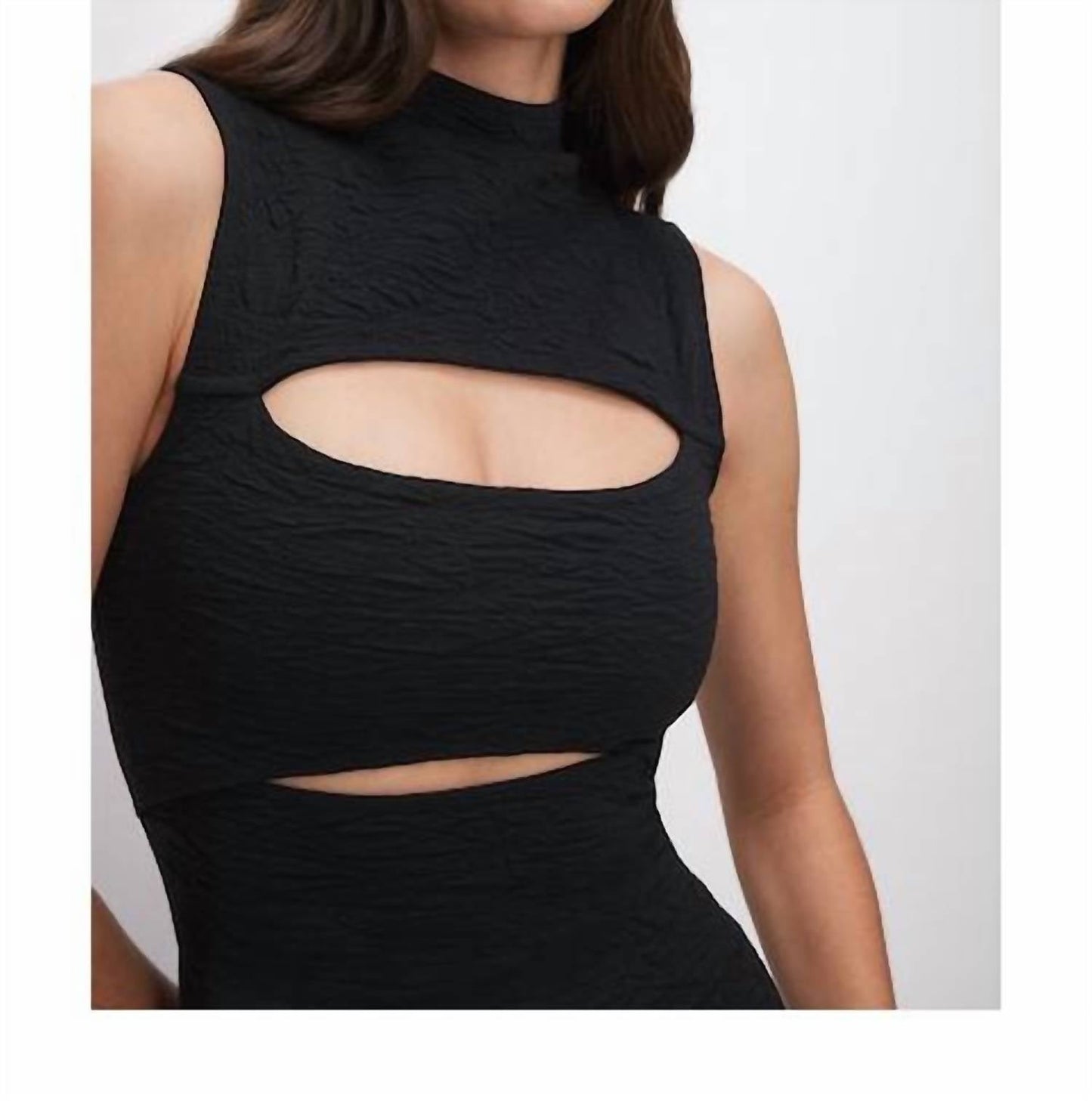 Good American - Mock Neck Maxi Dress