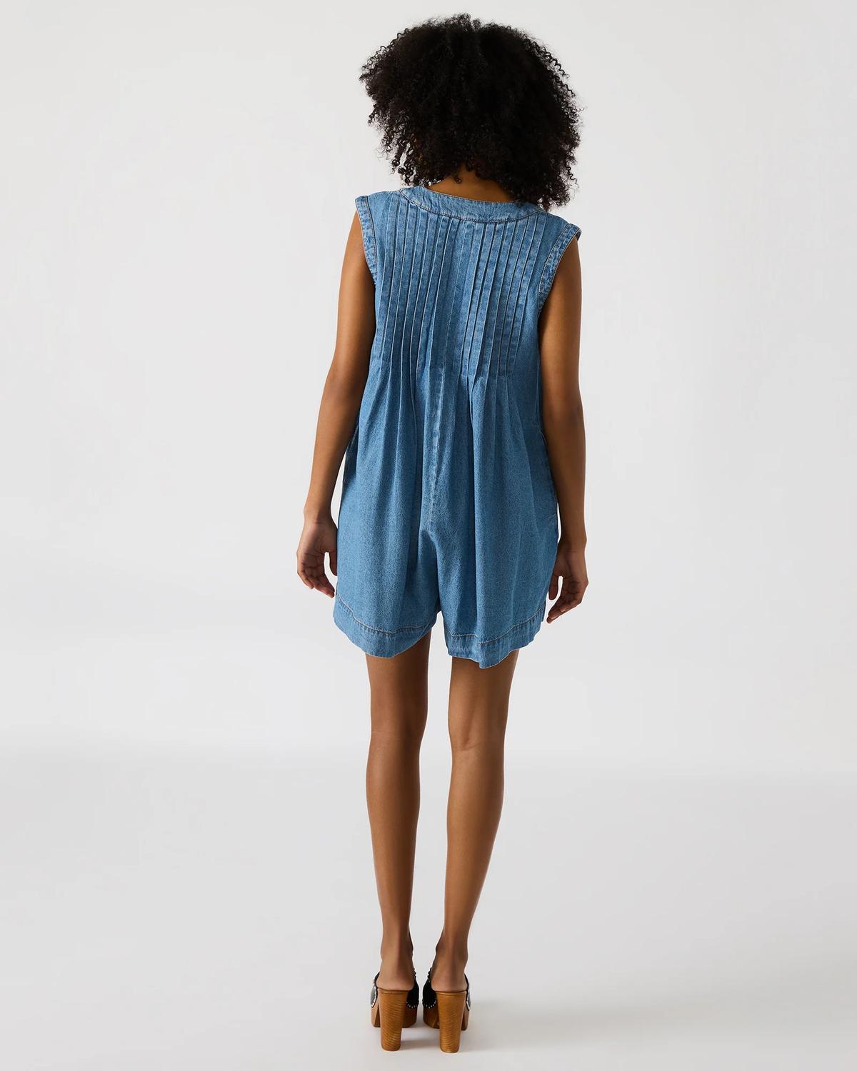 Steve Madden - Pleated Denim Mick Romper