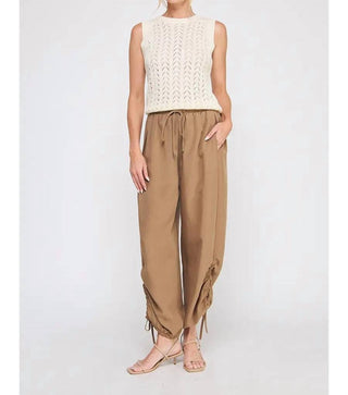 Allie Rose - Satin Drawstring Pant