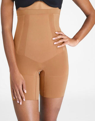 Spanx - High-waisted Mid-thigh Shorts