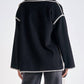 Elan - Whipstitch Detail Jacket Top Set