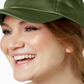 Collection XIIX Women's Satin Baseball Cap Green Size Regular