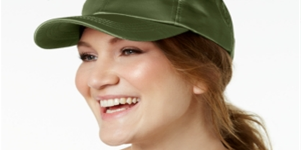 Collection XIIX Women's Satin Baseball Cap Green Size Regular