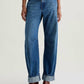 Ag Jeans - Mercer Cuffed High-rise Barrel Jean