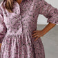Aureum - Presley Pintuck Midi Shirt Dress