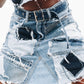Knotwtr - Women's Patch Denim Skirt