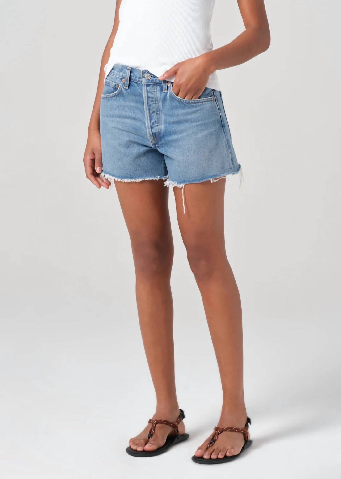 Agolde - Parker Long Jean Short