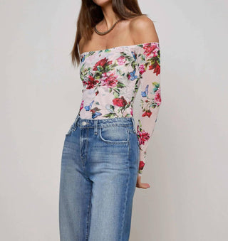 L'Agence - Peonie Off-the-shoulder Bodysuit