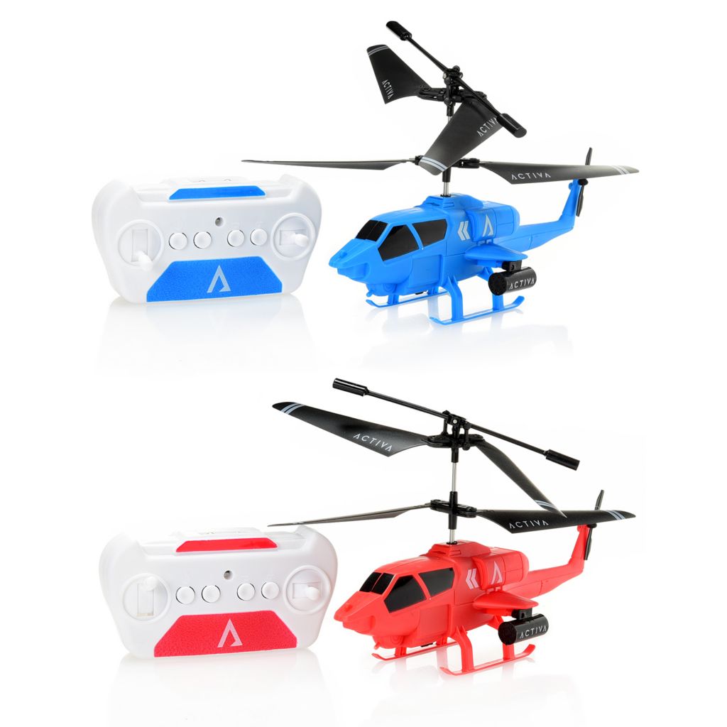 Activa Set of 2 Flying RC Helicopters w/ Remote – Steals