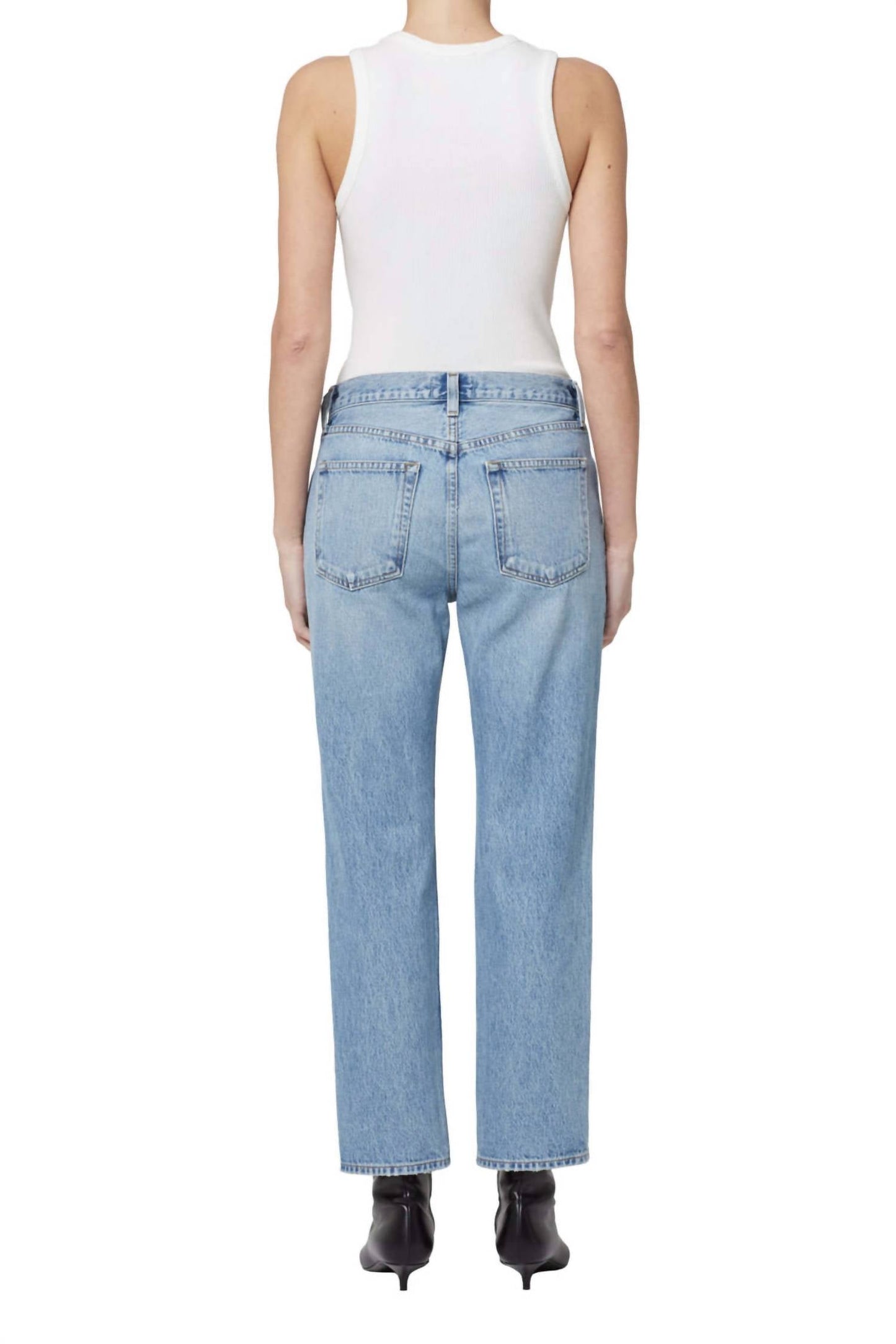 Agolde - Valen Mid Rise Straight Jean