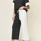 Double Take - Chic Textured T-Shirt & Pants Set