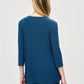 Joseph Ribkoff - Embellished 3/4 Sleeve Fit-and-flare Top