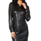 Angel Apparel - Vegan Leather Long Button Front Dress