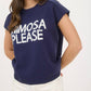 Blu Pepper - Mimosa Please Short Sleeve Pullover Sweater