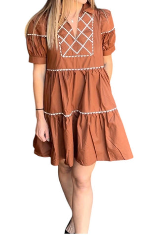 Entro - Scallop Trim Dress