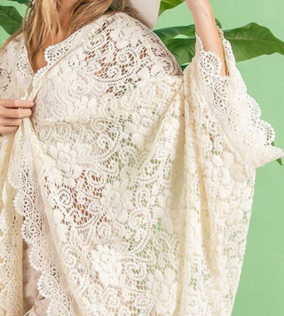 Bibi - Lacey Oversized Lace Cocoon Cardigan