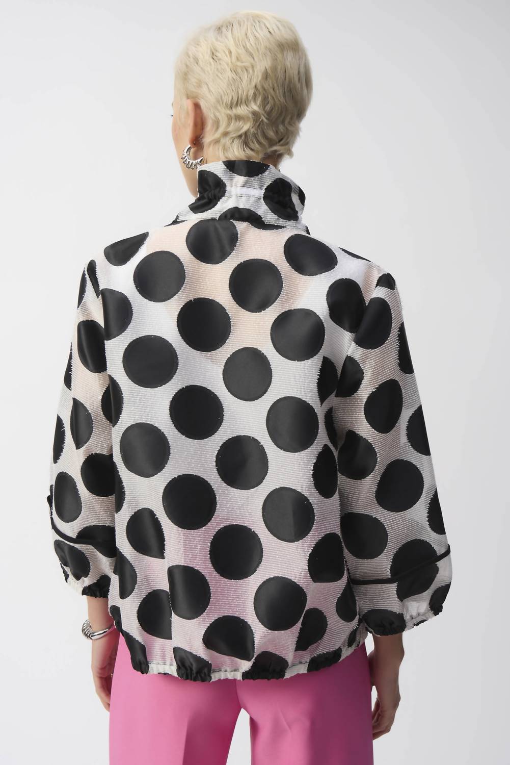 Joseph Ribkoff - Jacquard Dot Boxy Jacket