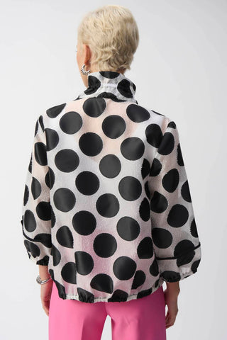 Joseph Ribkoff - Jacquard Dot Boxy Jacket