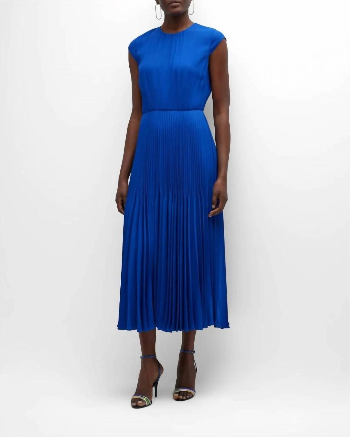 Jason Wu - Cap Sleeve Pleated Midi Dress