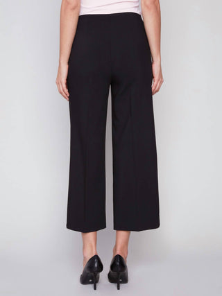 Charlie B - Side Zipper Ankle Wide Leg Pant