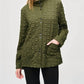 Joseph Ribkoff - Bubble Jacquard Mock Collar Jacket