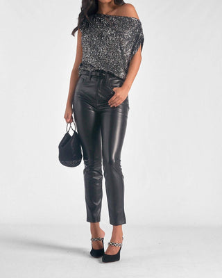 Elan - Off Shoulder Sequin Top