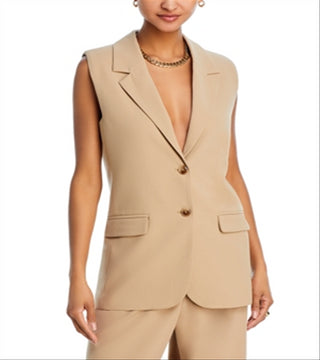 Wayf Wilshire Notch Collar Vest  Size Large