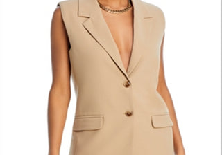 Wayf Wilshire Notch Collar Vest  Size Large