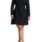 ELOQUII Women's Plus Size Mock Neck Mini Dress - 20, Black Onyx