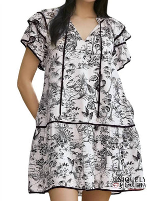 Entro - Madeleine Piping Tiered Mini Dress