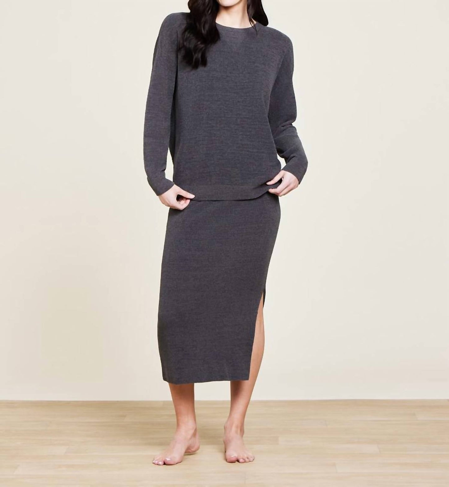 Barefoot Dreams - Cozy Chic Ultra Lite Ribbed Midi Skirt