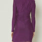 Entro - Glittery V-Neck Long Sleeve Mini Dress