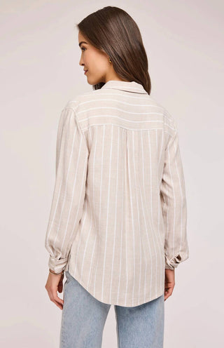 Gentle Fawn - Women's Linen Stripe Top