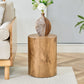 Simple Wood Grain Cylindrical Coffee Table