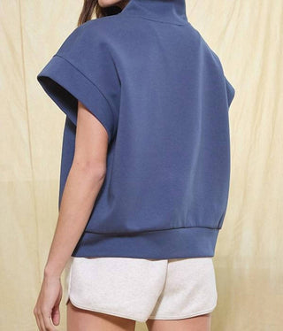 Bucketlist - Out Of Sight Scuba Set Short Sleeve Half Zip Sweatshirt Top