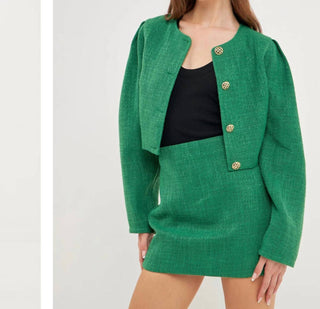 Endless Rose - Crop Tweed Jacket