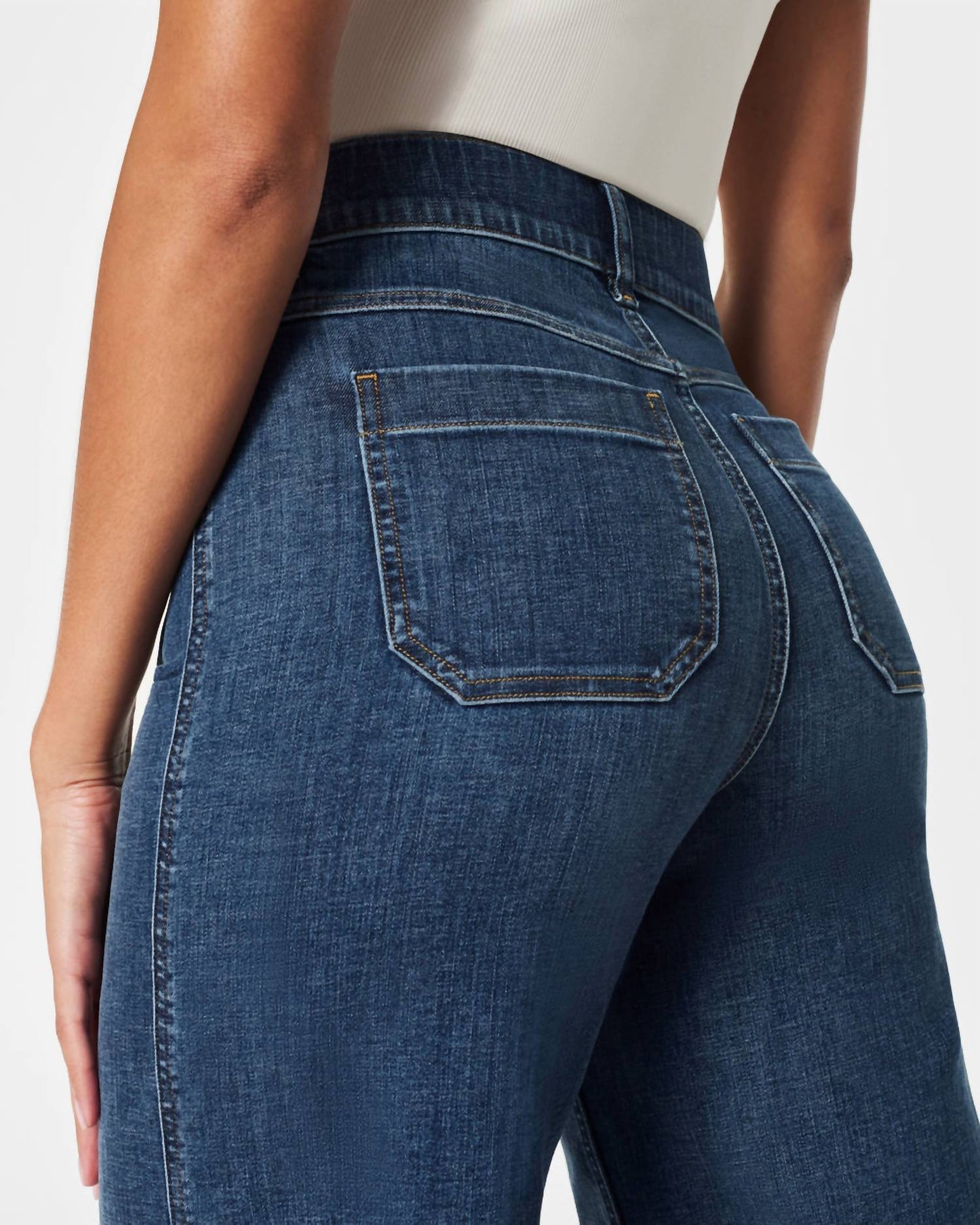 Spanx - Cropped Wide Leg Jeans