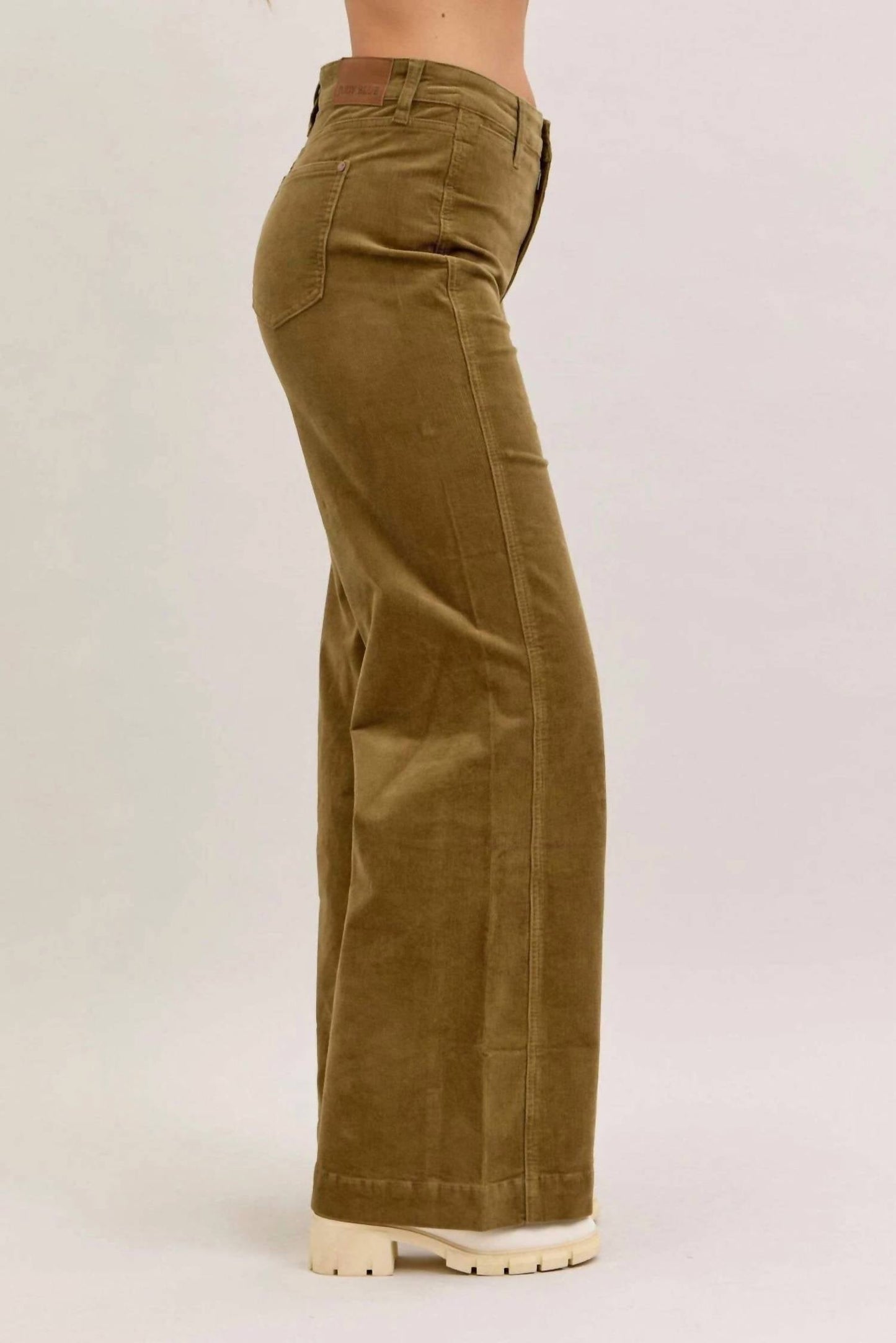 Judy Blue - High Waist Corduroy Retro Wide Leg Bottoms