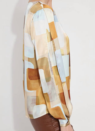 Lysse - Marie Draped Back Three Quarter Sleeve Blouse