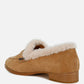 Rag Company - Women's Allie Fur Trim Suede Loafers