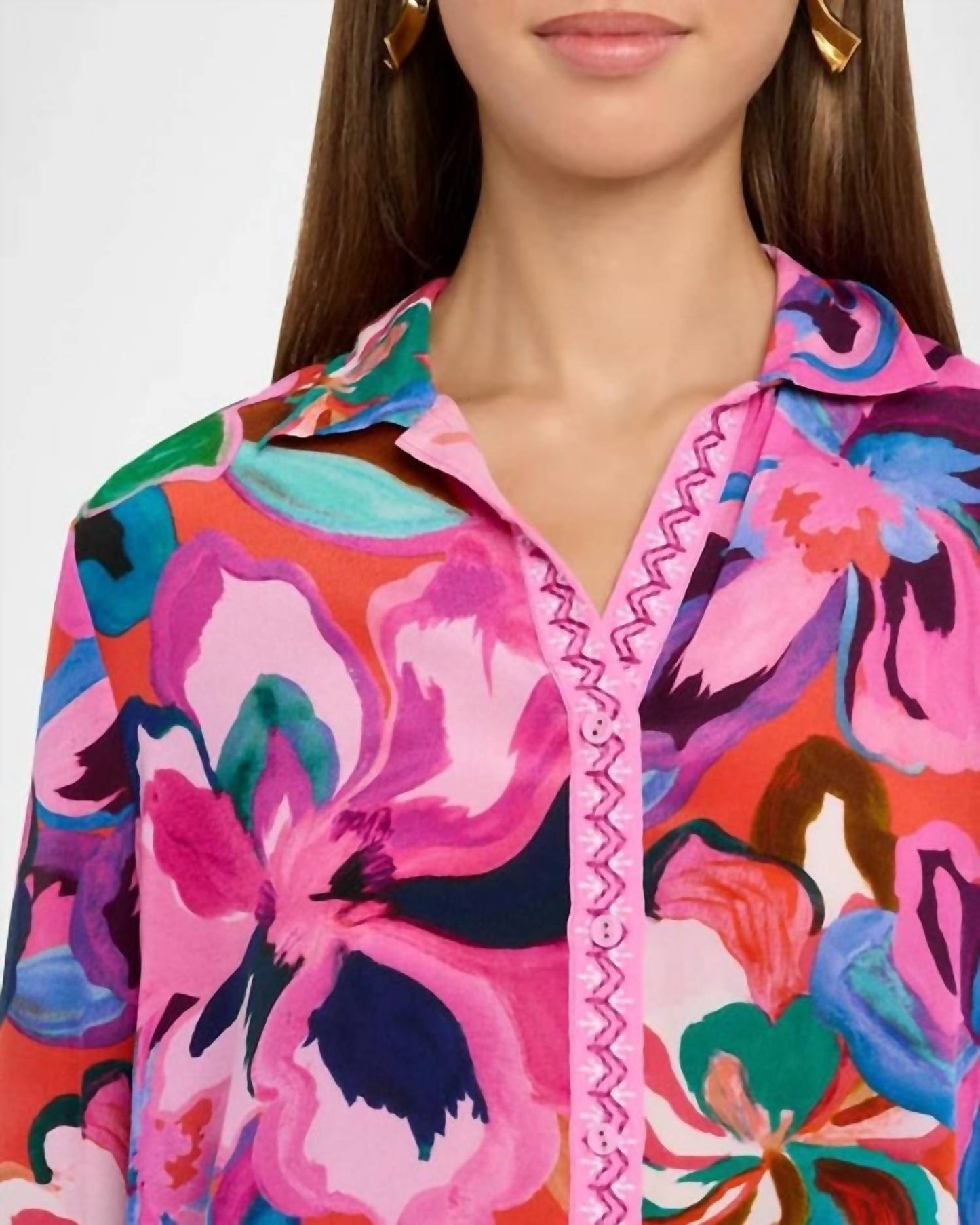 Johnny Was - OPEN NECK SHIRT