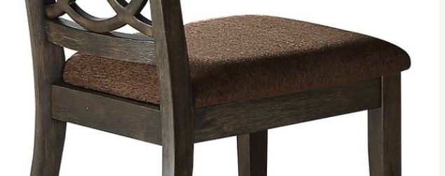 Jameson Side Chair Set of 2 Brown Espresso