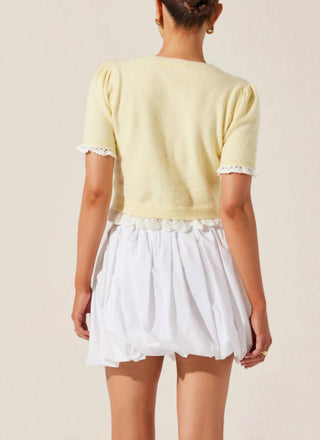 Astr - Libi Bubble Hem Mini Skirt