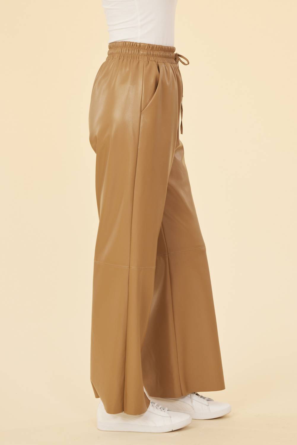 Dolce Cabo - Faux Leather Drawstring Pant