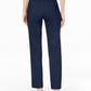 JM Collection Women's Petite Length Curvy-Fit Slim-Leg Pants Navy Size 14