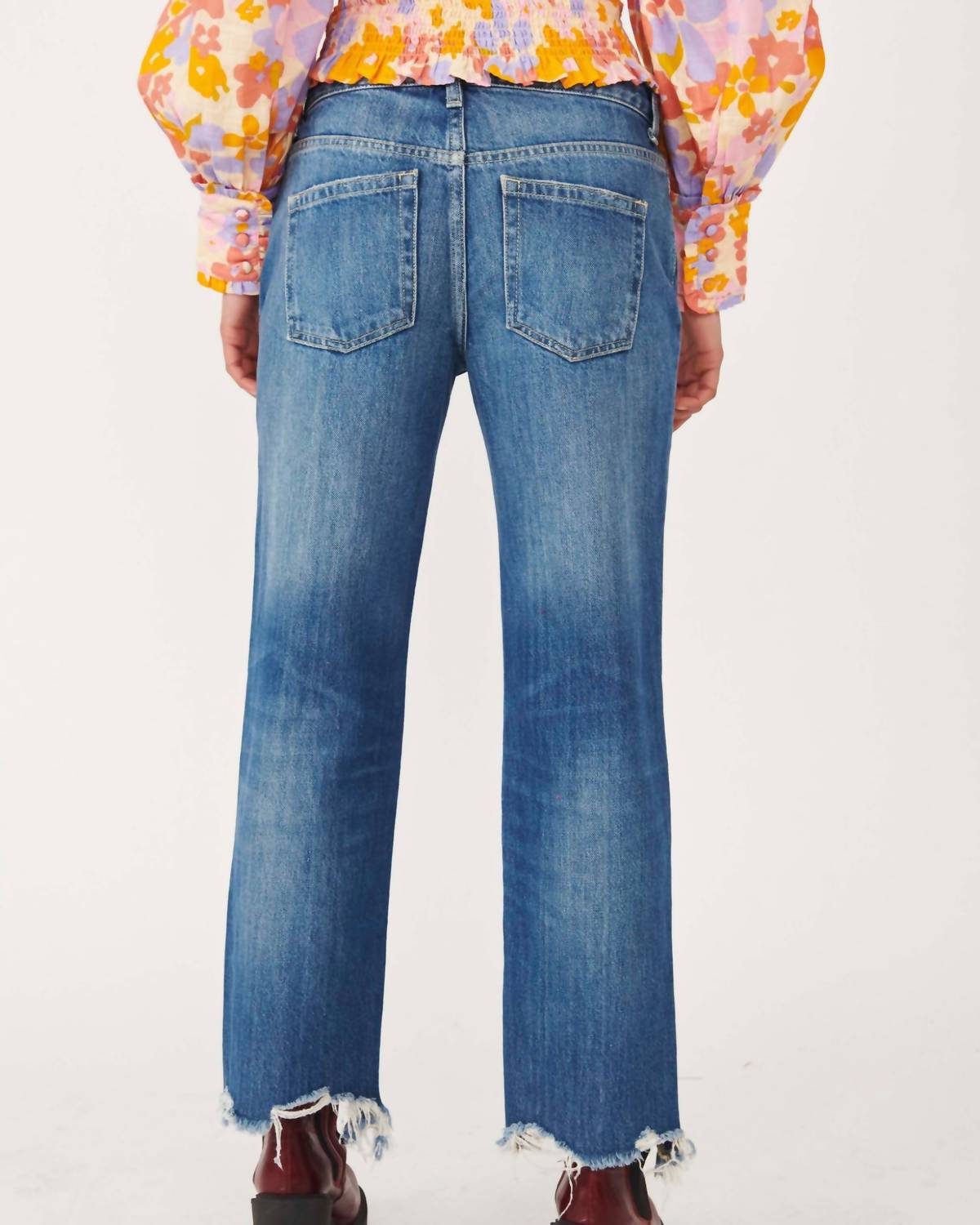 Free People - Maggie Mid-Rise Straight Denim