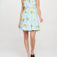 Meet Me In Santorini - Lemondae Bliss Printed One Shoulder Mini Dress