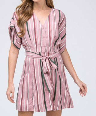 Entro - Striped Shirtdress